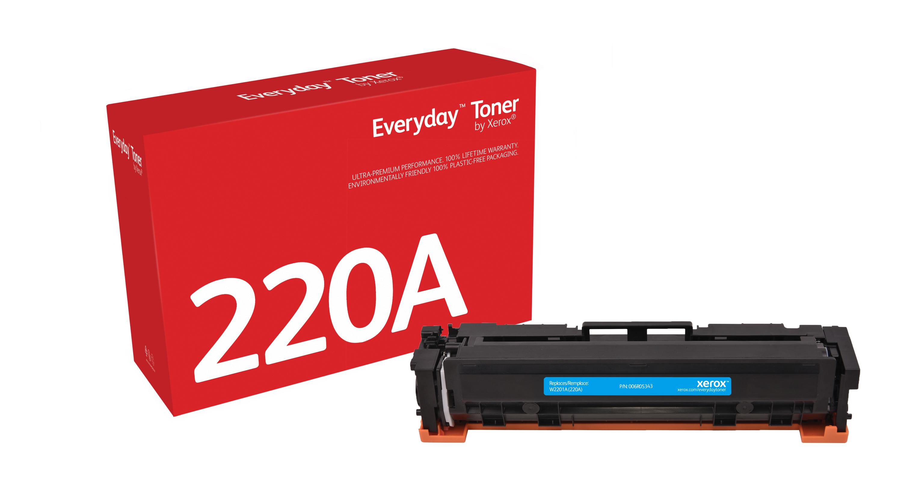 Toner Everyday di Xerox Ciano compatibile con HP 220A (W2201A), Capacit� standard
