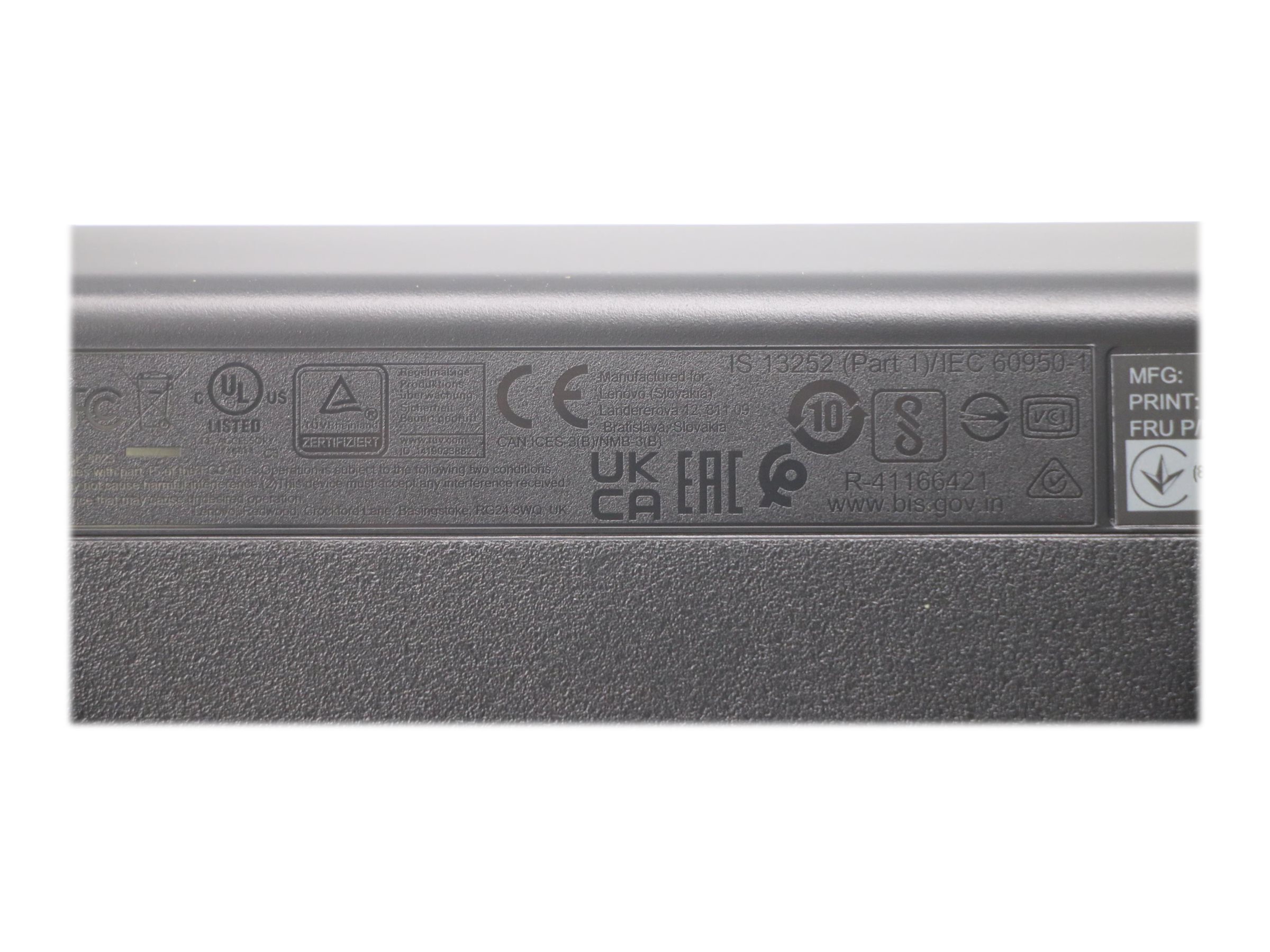 Lenovo USB Calliope clavier AZERTY Fran�ais Noir