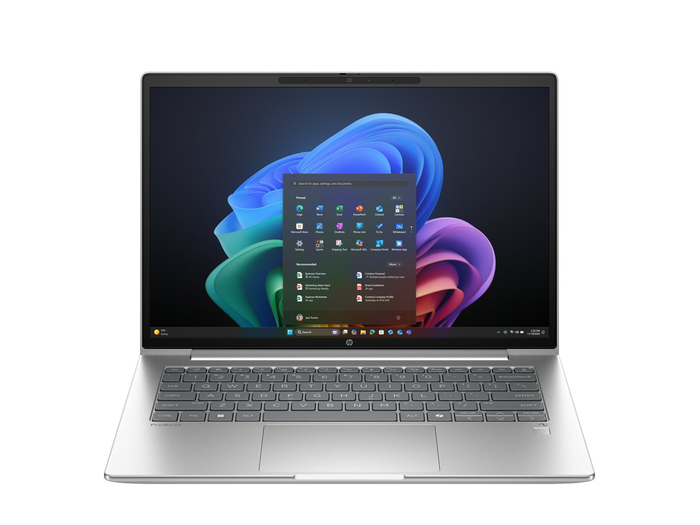 HP ProBook 4 G1i Notebook Next Gen AI - 177�-Scharnierdesign - Snapdragon X X1-26-100 - Win 11 Pro - Qualcomm Adreno - 16 GB RAM - 512 GB SSD NVMe - 35.6 cm (14)