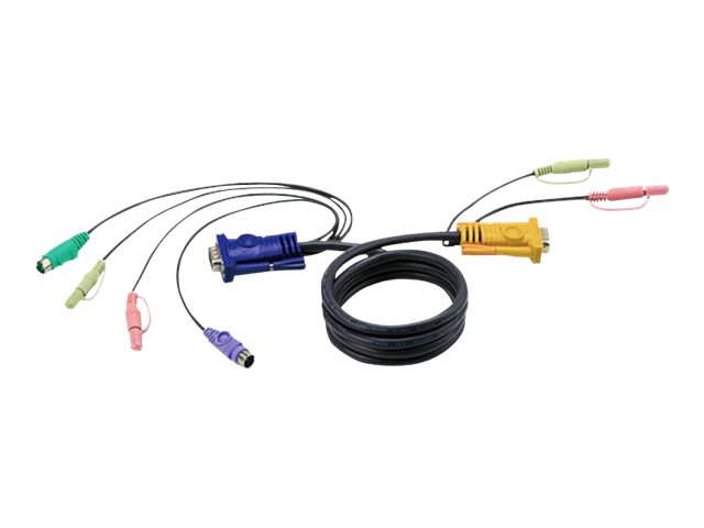 ATEN Cable KVM PS/2 con audio y SPHD 3 en 1 de 1,8 m