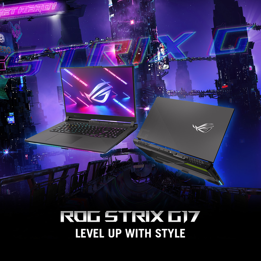 ASUS ROG Strix G17 G713PV-HX198W AMD Ryzen 9 7940HX Ordinateur portable 43,9 cm (17.3) Full HD 16 Go DDR5-SDRAM 1 To SSD NVIDIA GeForce RTX 4060 Wi-Fi 6E (802.11ax) Windows 11 Home Allemand Noir, Gris