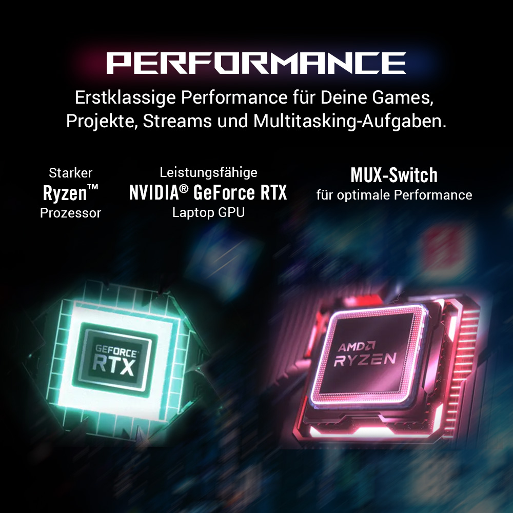 ASUS ROG Strix G17 G713PV-HX198W AMD Ryzen 9 7940HX Ordinateur portable 43,9 cm (17.3) Full HD 16 Go DDR5-SDRAM 1 To SSD NVIDIA GeForce RTX 4060 Wi-Fi 6E (802.11ax) Windows 11 Home Allemand Noir, Gris