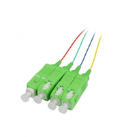 Synergy 21 LWL-Pigtail-SC APC 9/125u 1.5mtr. OS2 4-Pack farbig G657.A2 - Kabel - 1,5 m