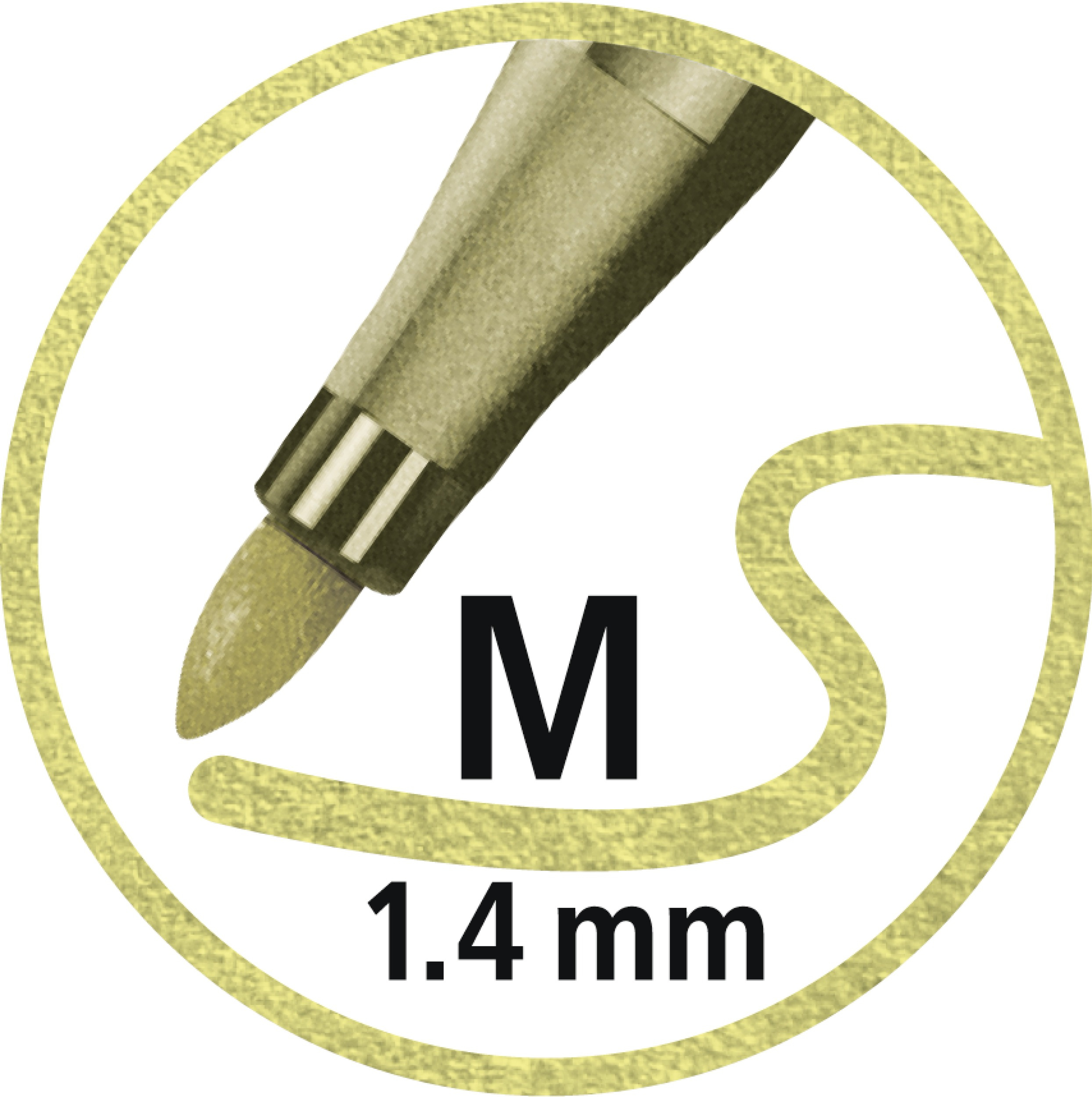 STABILO Pen 68 metallic rotulador Medio Oro 1 pieza(s)
