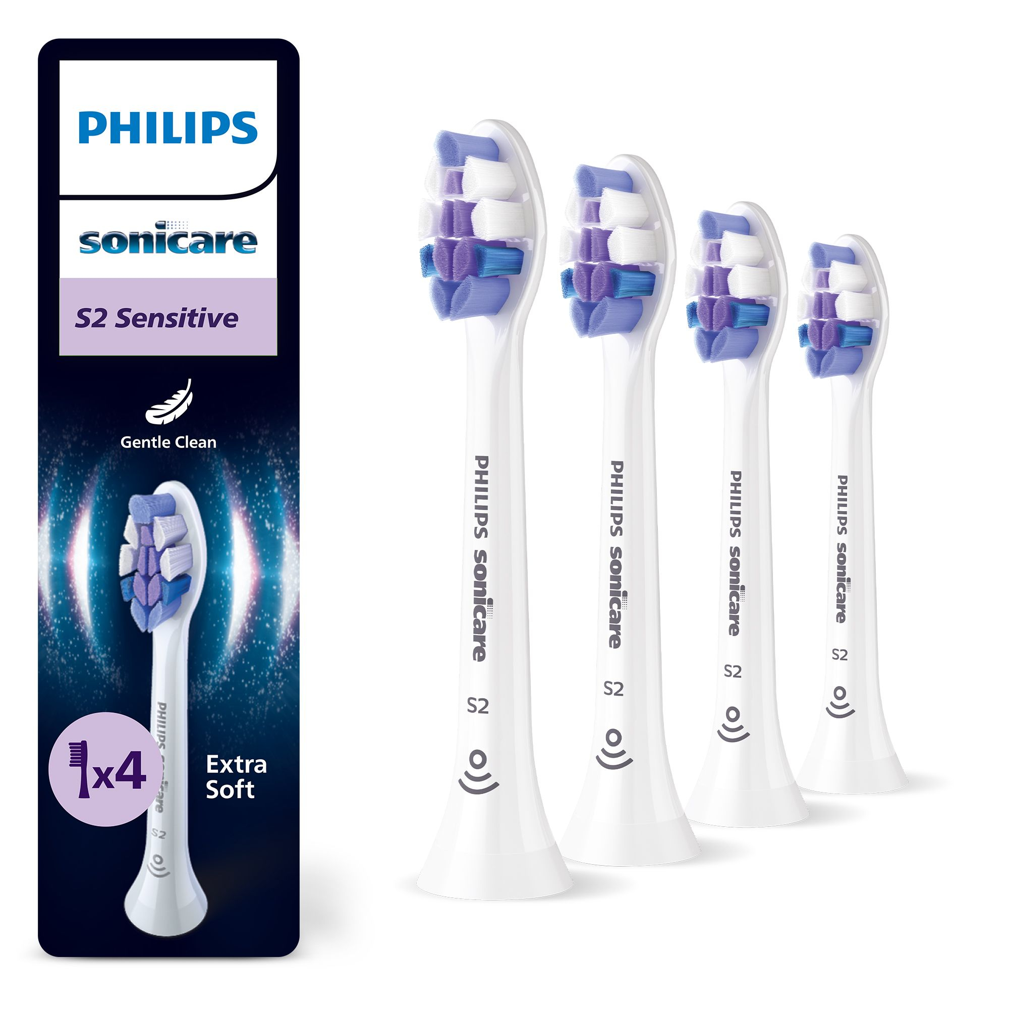 Philips Sensitive HX6054/87 Confezione da 4 testine