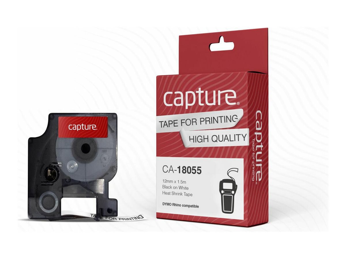 Capture CA-18055 nastro per etichettatrice Nero su bianco