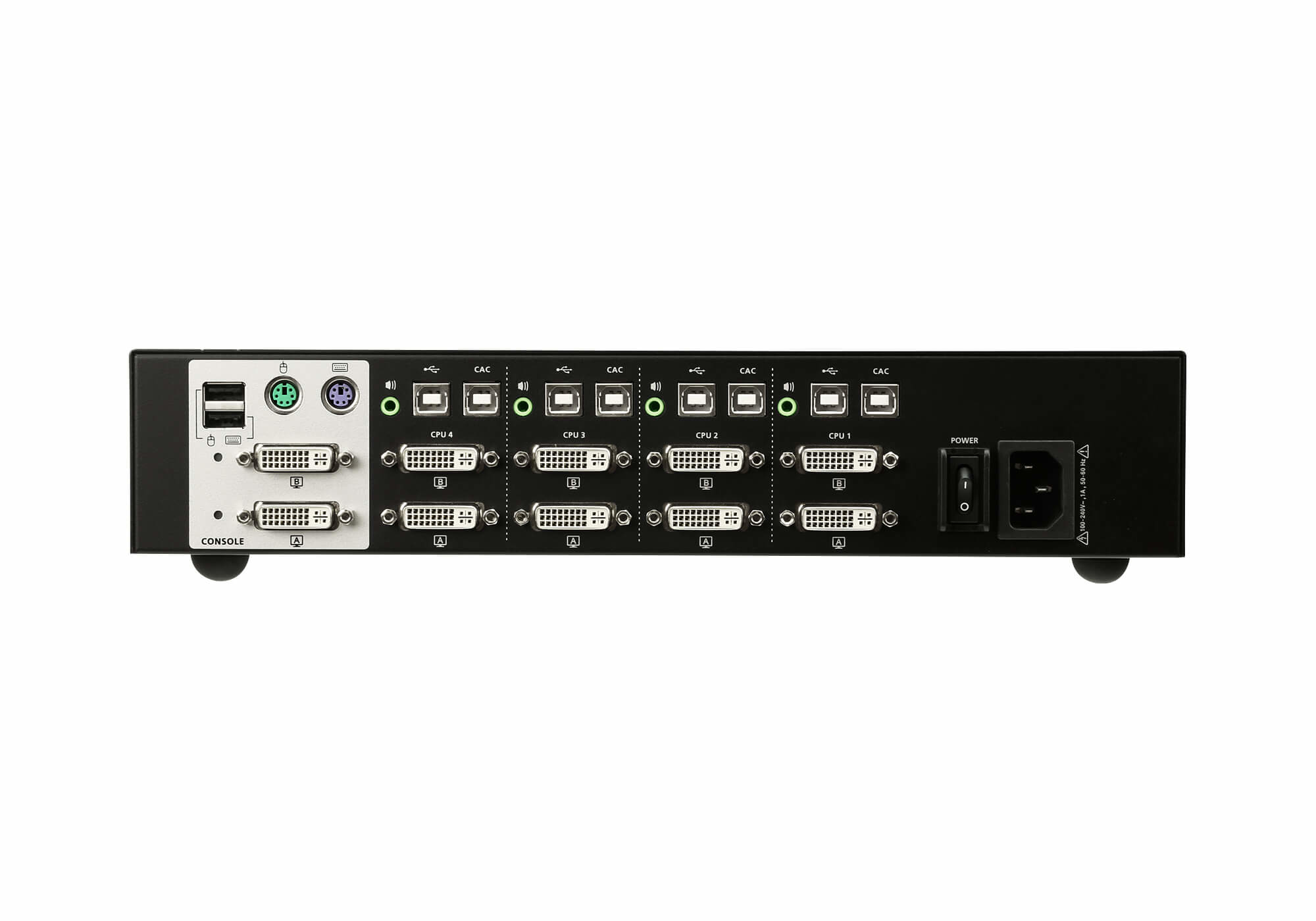 ATEN 4-Port USB DVI Dual Display Secure KVM