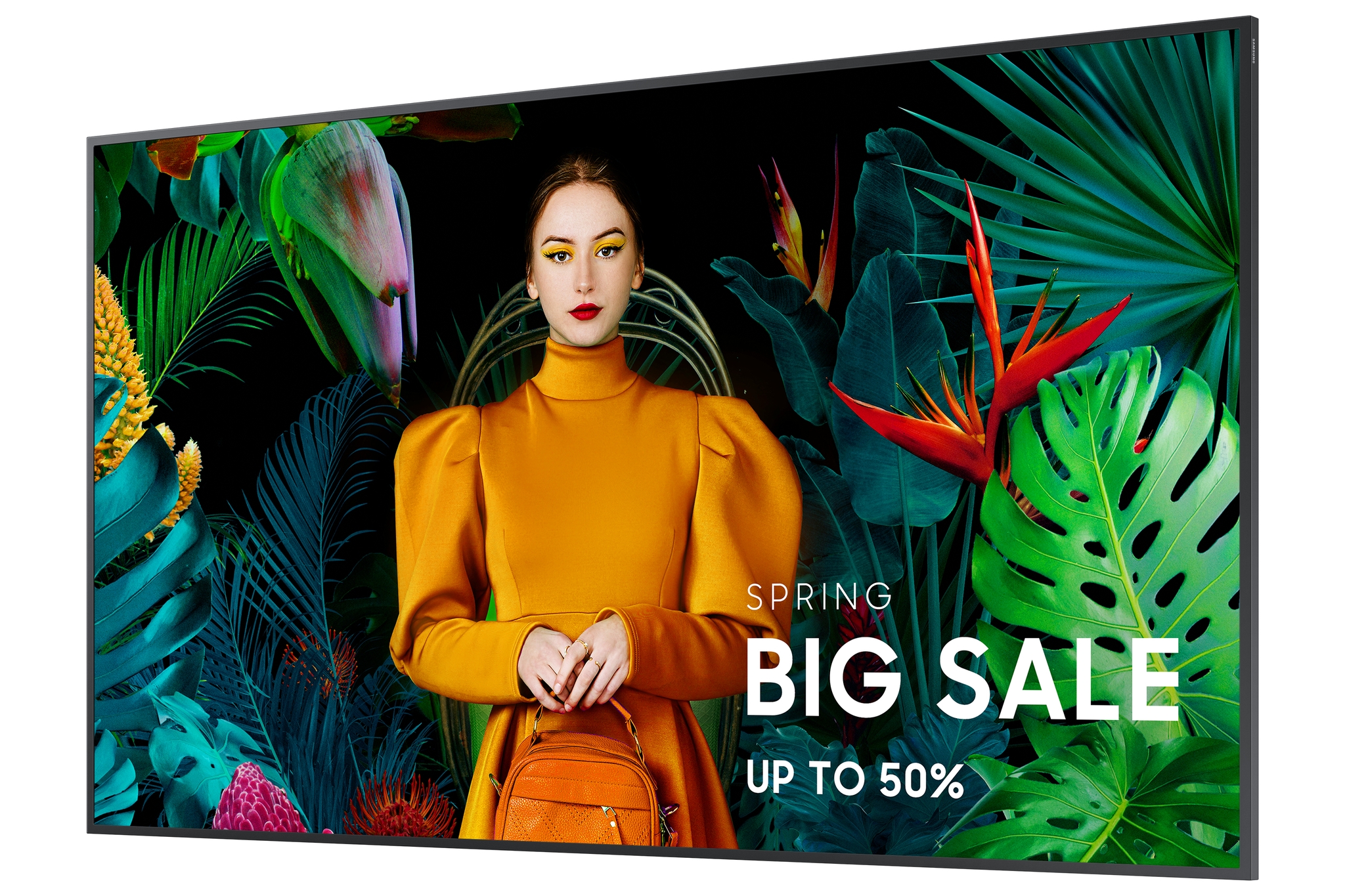 Samsung LH55QMCEBGCXEN pantalla de se�alizaci�n Pantalla plana para se�alizaci�n digital 139,7 cm (55) LCD Wifi 500 cd / m� 4K Ultra HD Negro Tizen 24/7