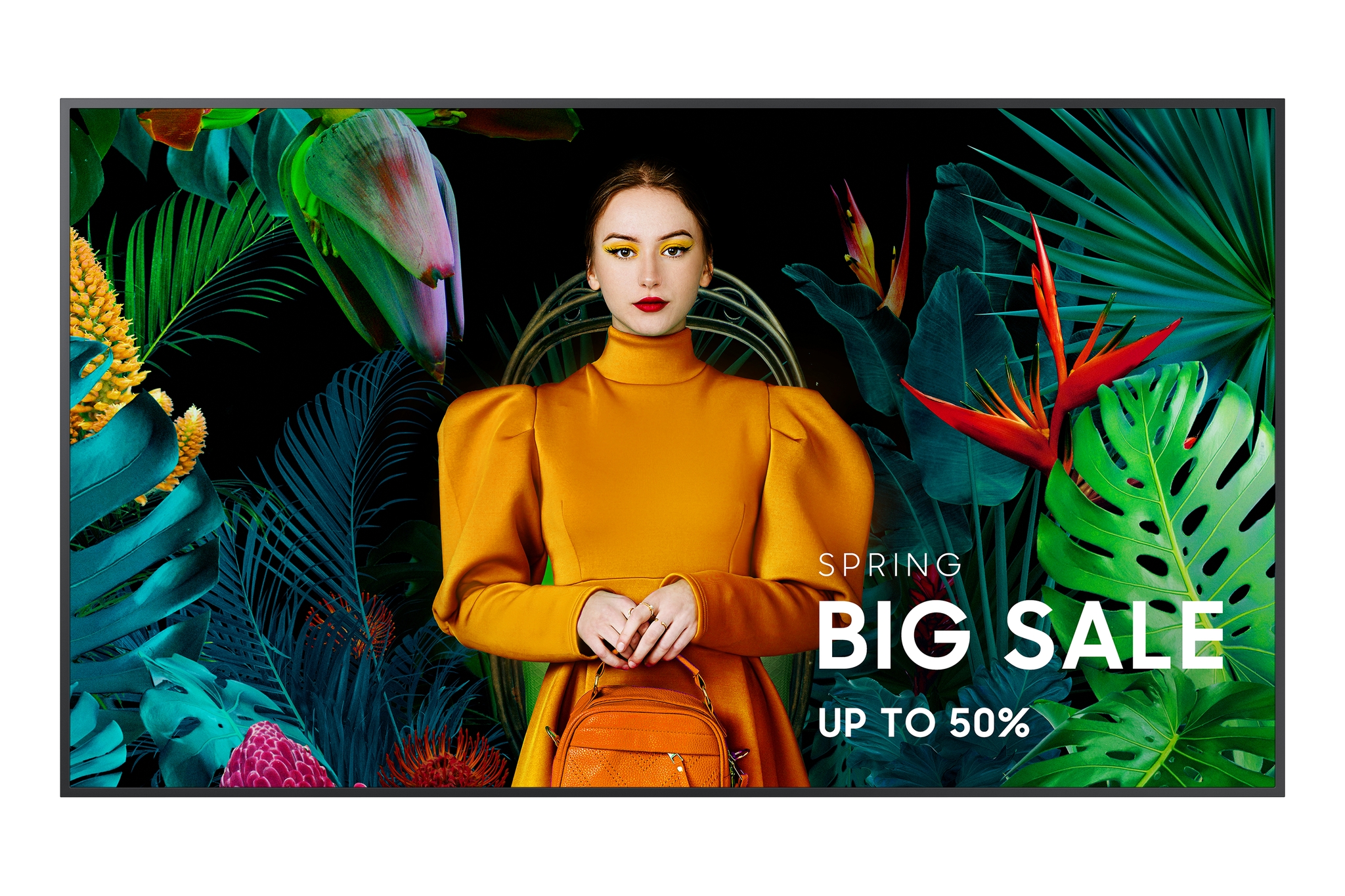 Samsung LH55QMCEBGCXEN pantalla de se�alizaci�n Pantalla plana para se�alizaci�n digital 139,7 cm (55) LCD Wifi 500 cd / m� 4K Ultra HD Negro Tizen 24/7