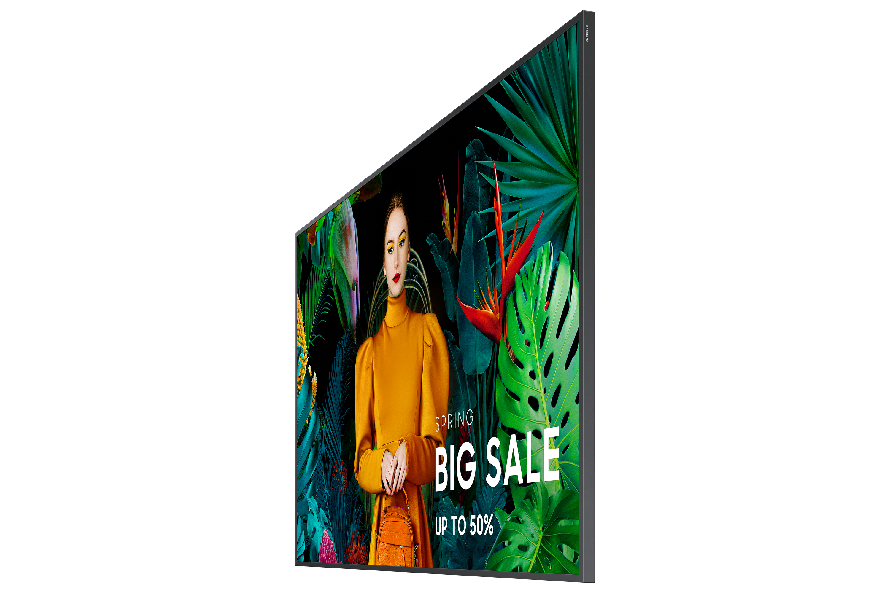Samsung LH55QMCEBGCXEN pantalla de se�alizaci�n Pantalla plana para se�alizaci�n digital 139,7 cm (55) LCD Wifi 500 cd / m� 4K Ultra HD Negro Tizen 24/7
