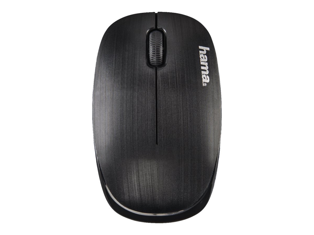 Hama | Rat�n MW-110 Negro (Rat�n �ptico inal�mbrico y compacto con nano receptor, para diestros y zurdos), color negro.