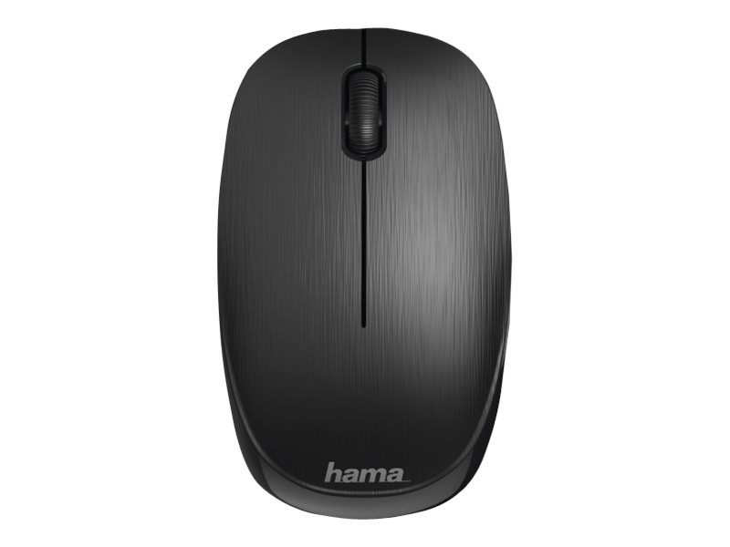 Hama | Rat�n MW-110 Negro (Rat�n �ptico inal�mbrico y compacto con nano receptor, para diestros y zurdos), color negro.