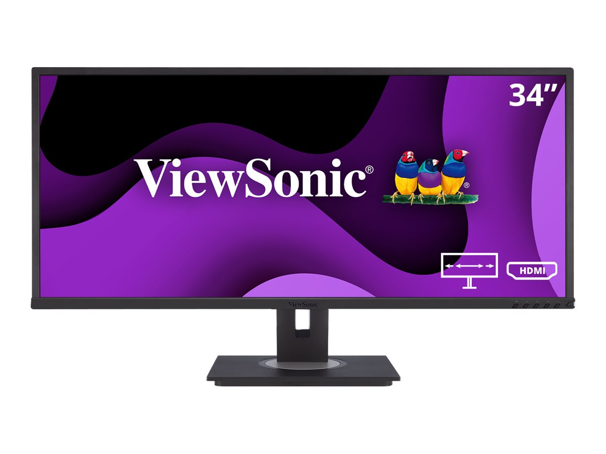 Viewsonic VG Series VG3448 �cran plat de PC 86,6 cm (34.1) 3440 x 1440 pixels UltraWide Quad HD LED Noir