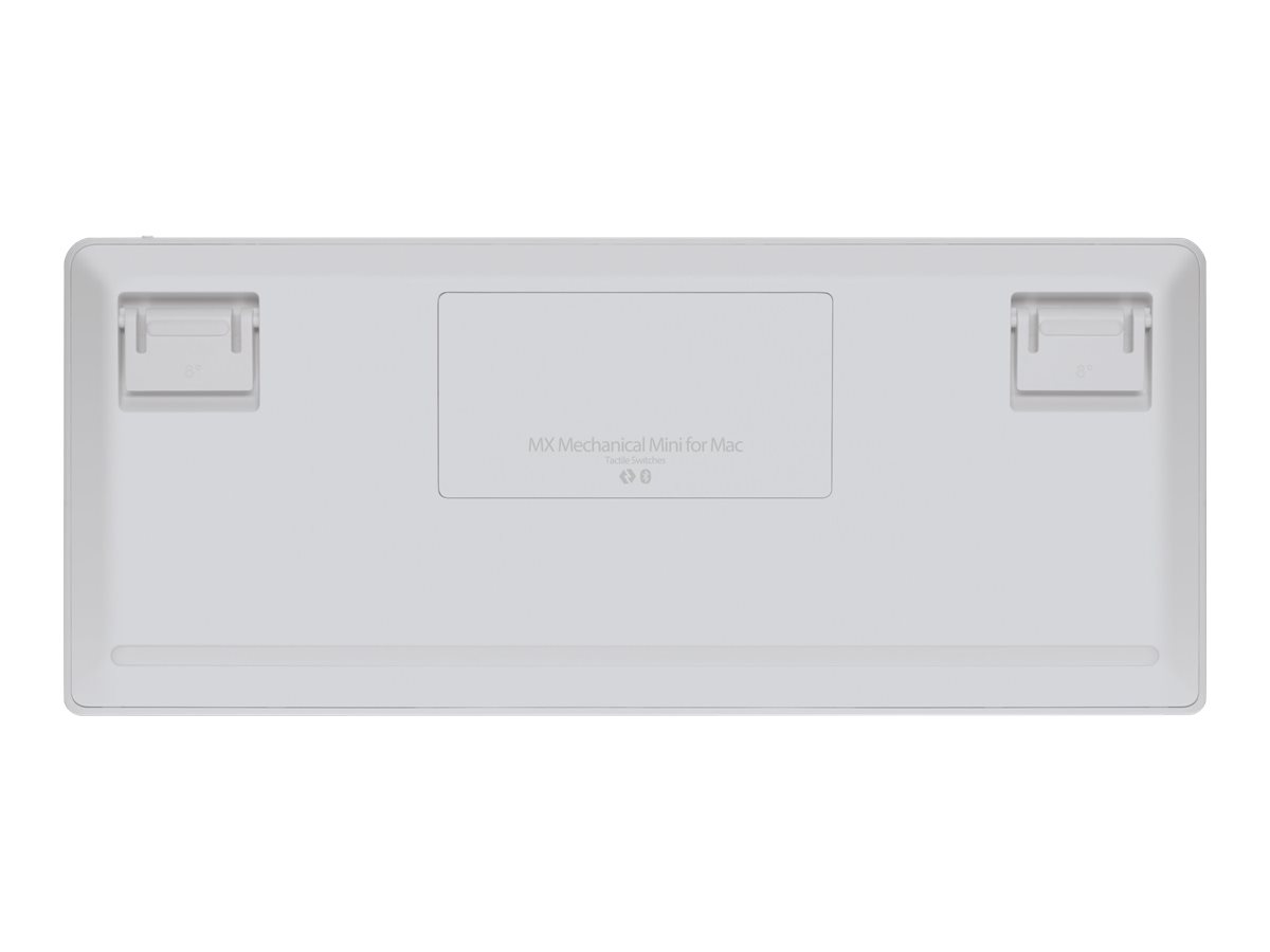 Logitech MX Mini Mechanical for Mac clavier Bluetooth QWERTZ Suisse Gris, Blanc