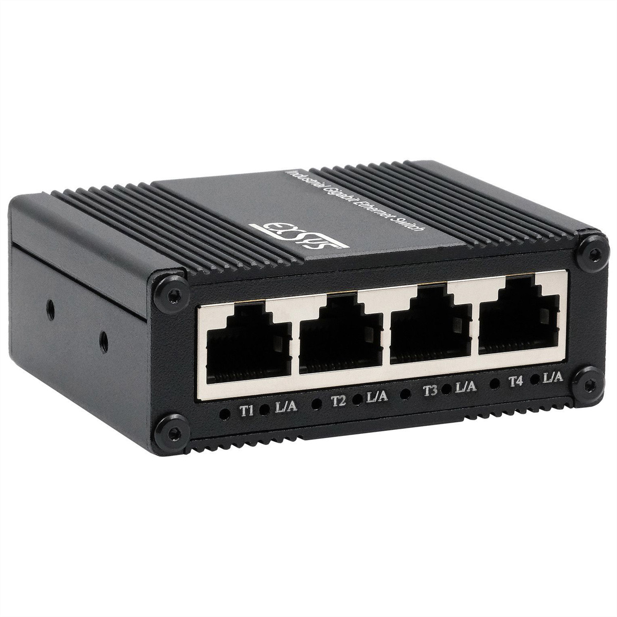 Exsys Switch Micro Industrie Gbit unmanaged USB-C Stromversorgung - Switch - 1 Gbps