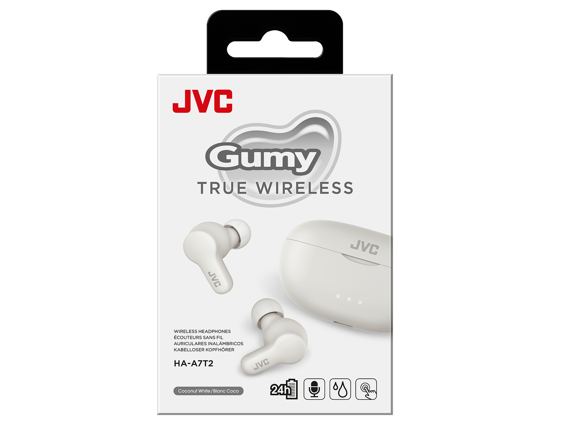 JVC HA-A7T2 Auriculares True Wireless Stereo (TWS) Dentro de o�do Llamadas/M�sica MicroUSB Bluetooth Blanco