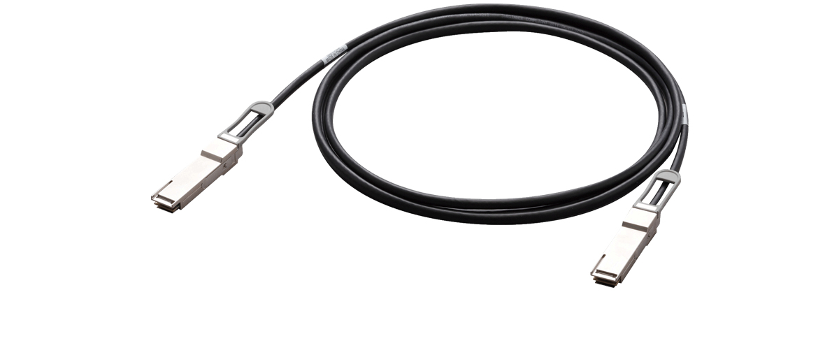 Allied Telesis AT-QSFP28-1CU cable Serial Attached SCSI (SAS) 1 m 25,8 Gbit/s Negro, Plata