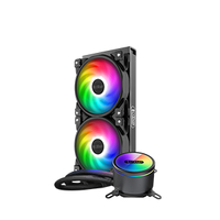 Pccooler GI-CX240 AIO CPU-Wasserkhler in FRGB - Wasser-Khlungsreservoir - 12 cm - 1000 RPM - 2000 RPM - 29,1 dB - 72 cfm