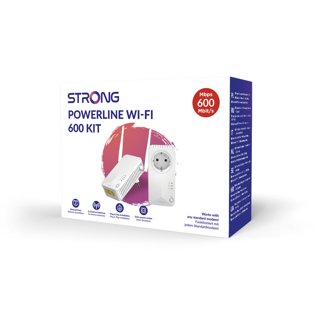 Strong POWERLWF600DUOEUV2 Powerline Wi-Fi 600 Kit