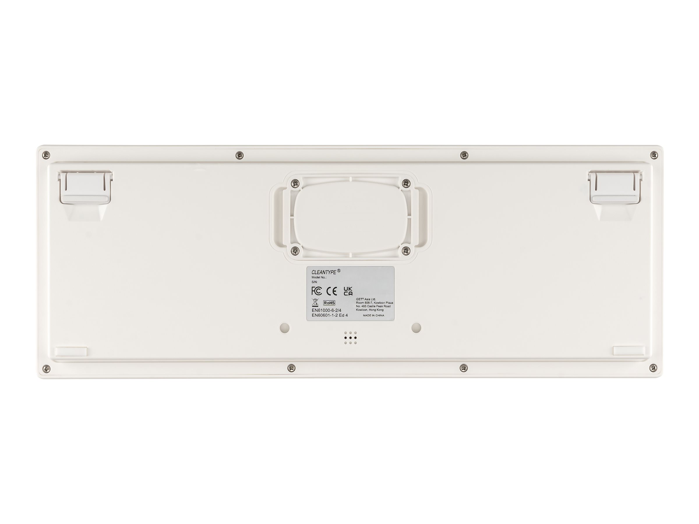 GETT Cleantype Xtra Touch WL kabellose Tastatur mit Touchpad Farbe weiss Layout