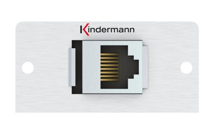 Kindermann 7444000527 socket-outlet RJ-45 Aluminium