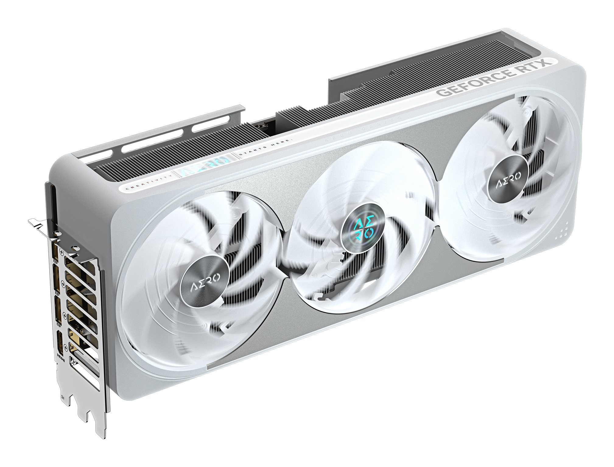 GIGABYTE GeForce RTX 5070 Ti AERO OC 16G Carte Graphique - 16 Go GDDR7, 256 bits, PCI-E 5.0, 2588 MHz Core Clock, 3 x DP 2.1a, 1 x HDMI 2.1b, NVIDIA DLSS 4, GV-N507TAERO OC-16GD