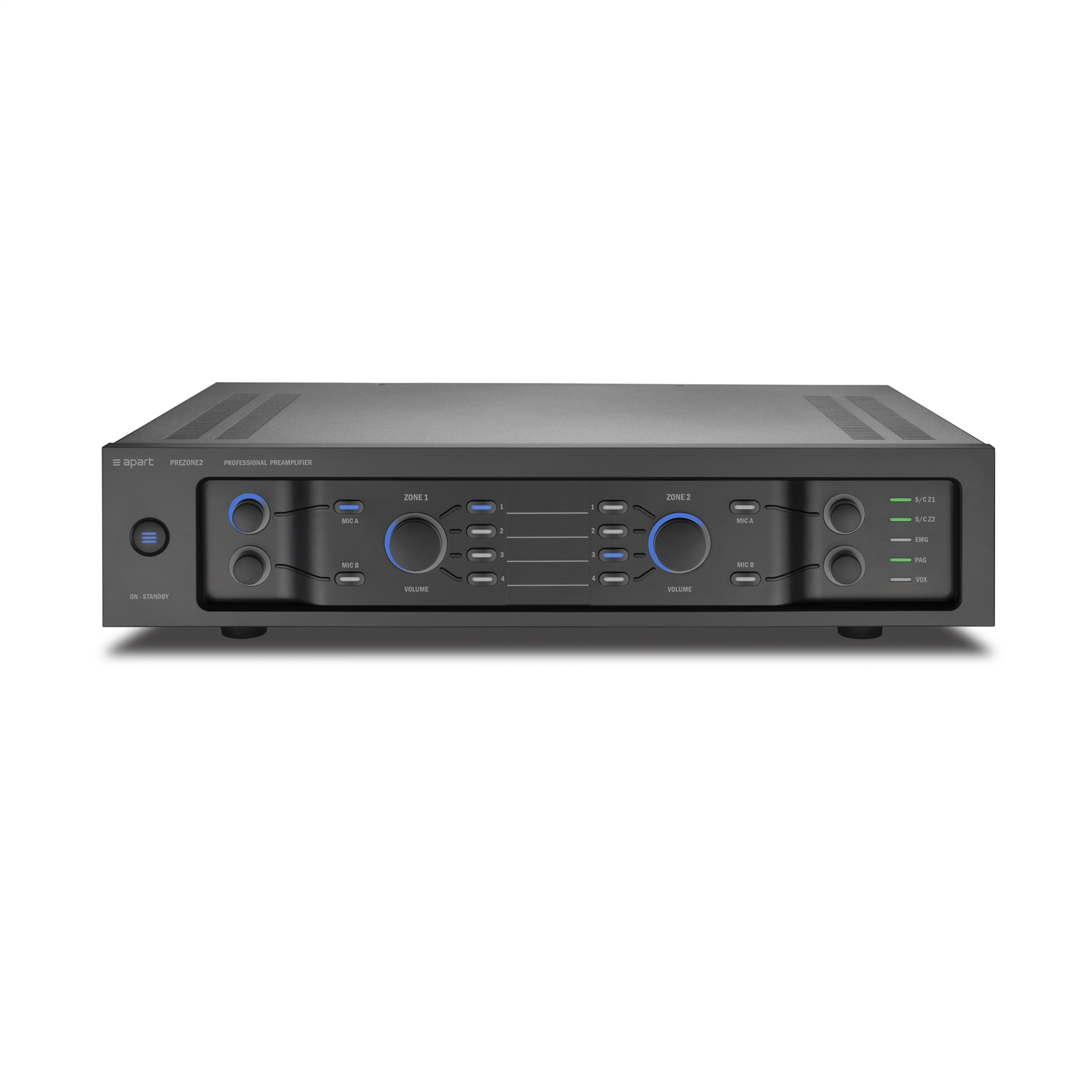Biamp Commercial Audio PREZONE2 20 - 20000 Hz Noir