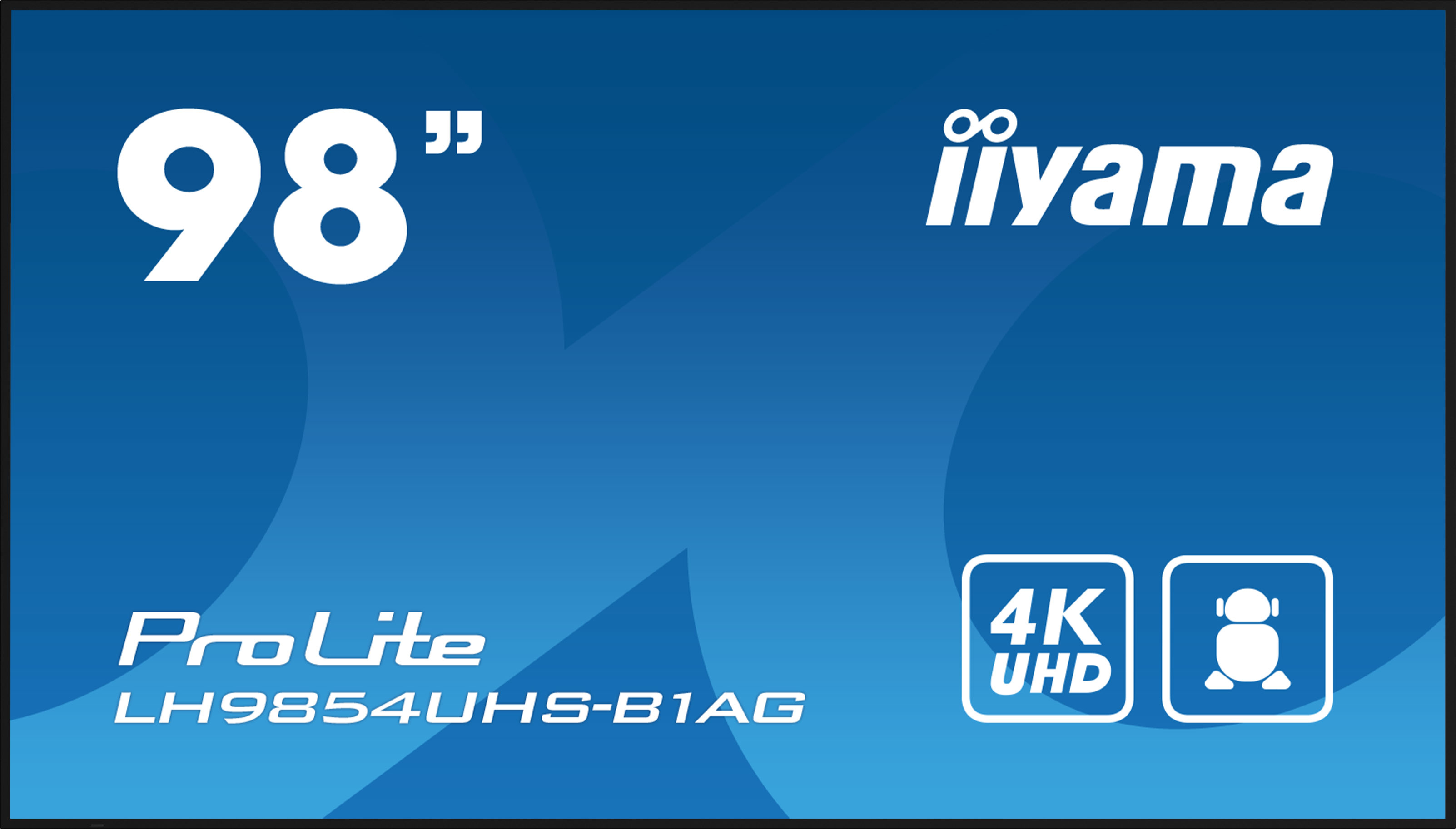 Iiyama LH9854UHS-B1AG - 249 cm (98) Diagonalklasse LH54 Series LCD-Display mit LED-Hintergrundbeleuchtung - interaktive Digital Signage - mit mit SoC Mediaplayer - 4K UHD (2160p)