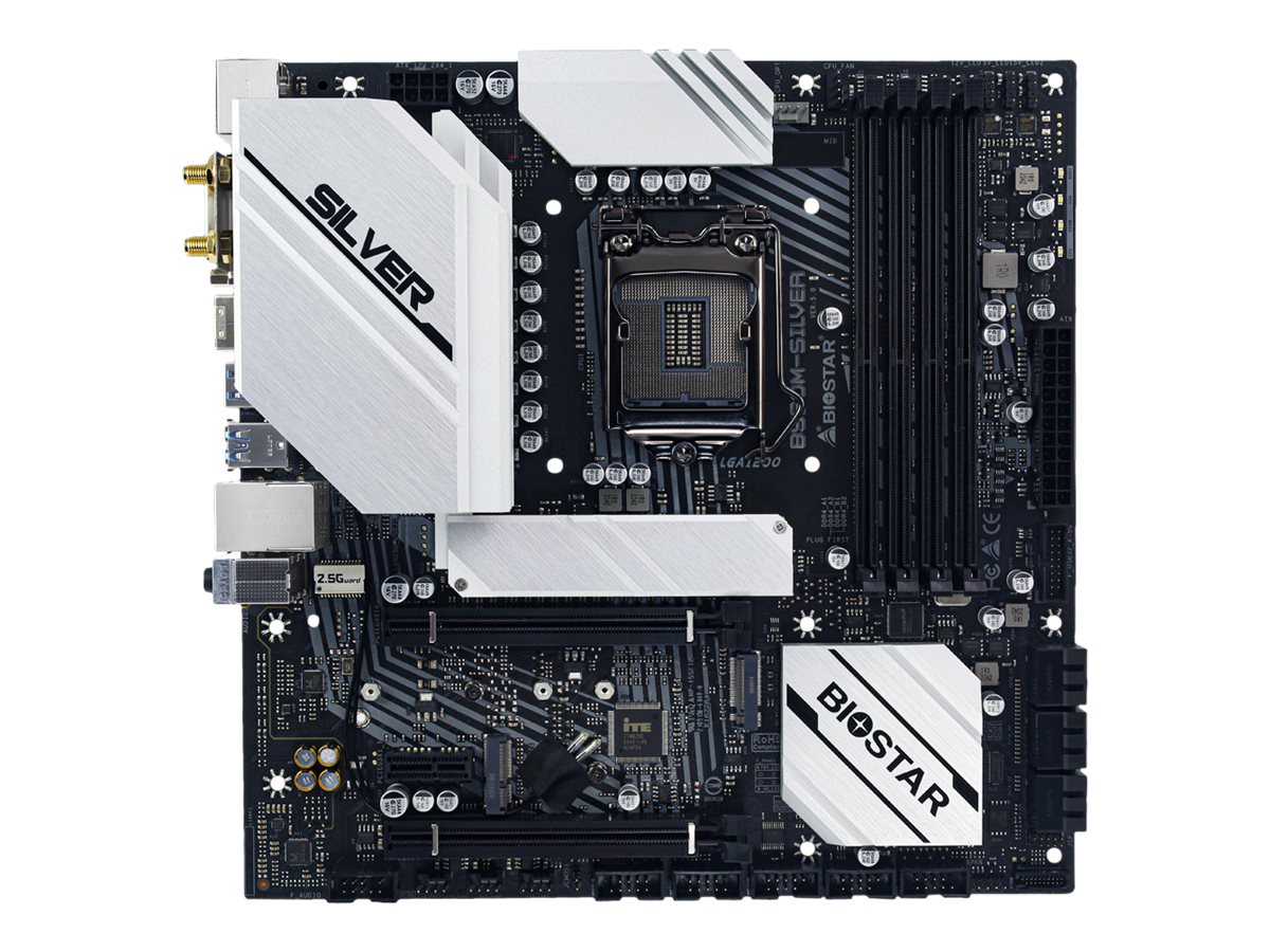 Biostar B560M-SILVER motherboard Intel B560 LGA 1200 micro ATX