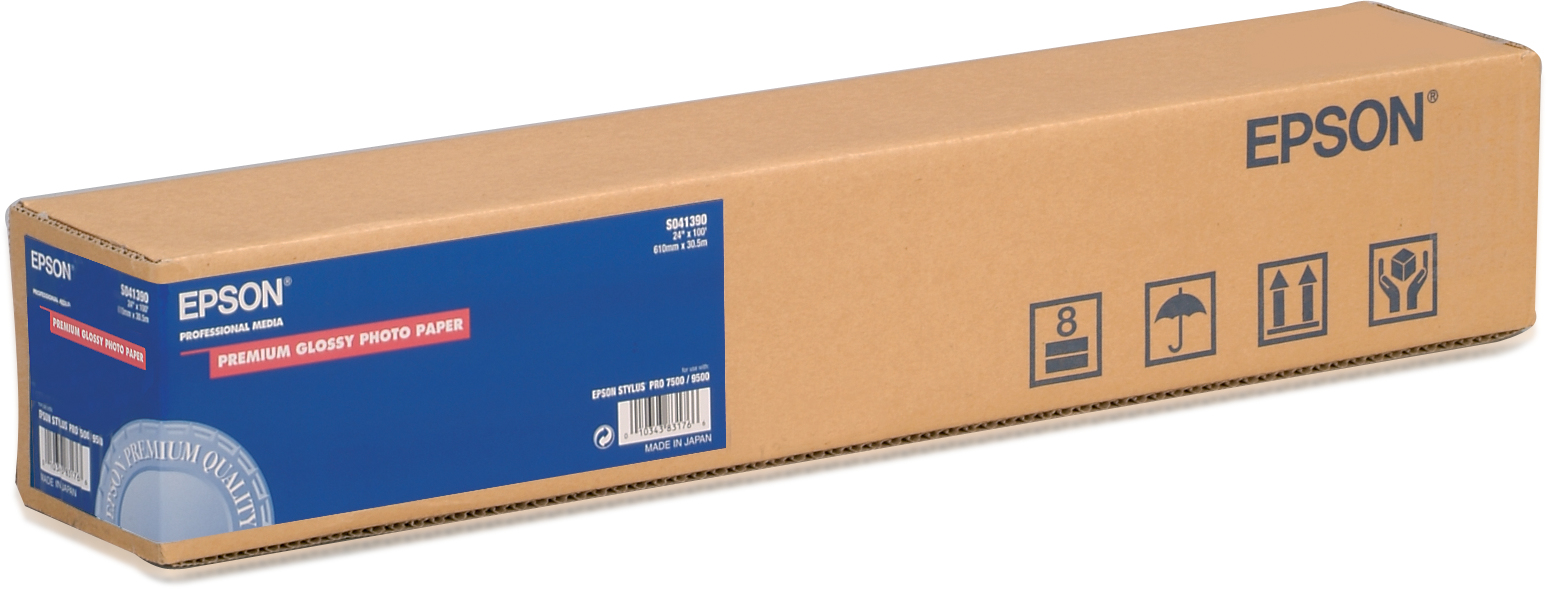 Epson Premium Glossy Photo Paper Roll, 24 x 30,5 m, 166g/m�