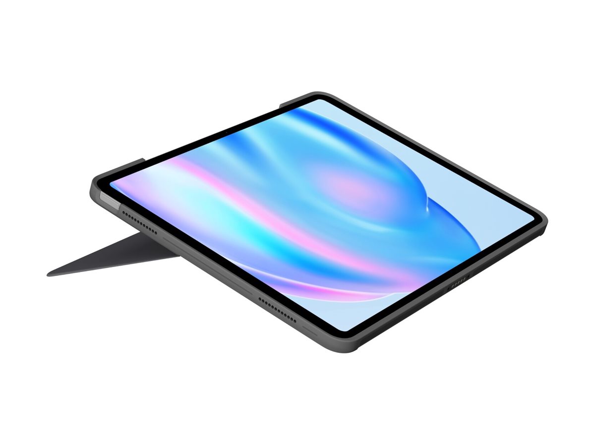 Logitech Combo Touch - Tastatur und Foliohlle - mit Trackpad - hintergrundbeleuchtet - Apple Smart connector - QWERTY - Nordisch (Dnisch/Finnisch/Norwegisch/Schwedisch)
