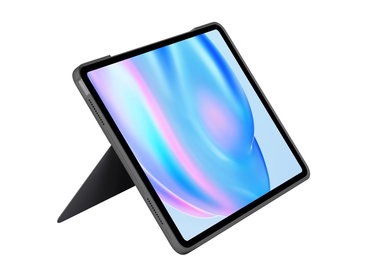 Logitech Combo Touch - Tastatur und Foliohlle - mit Trackpad - hintergrundbeleuchtet - Apple Smart connector - QWERTY - Nordisch (Dnisch/Finnisch/Norwegisch/Schwedisch)