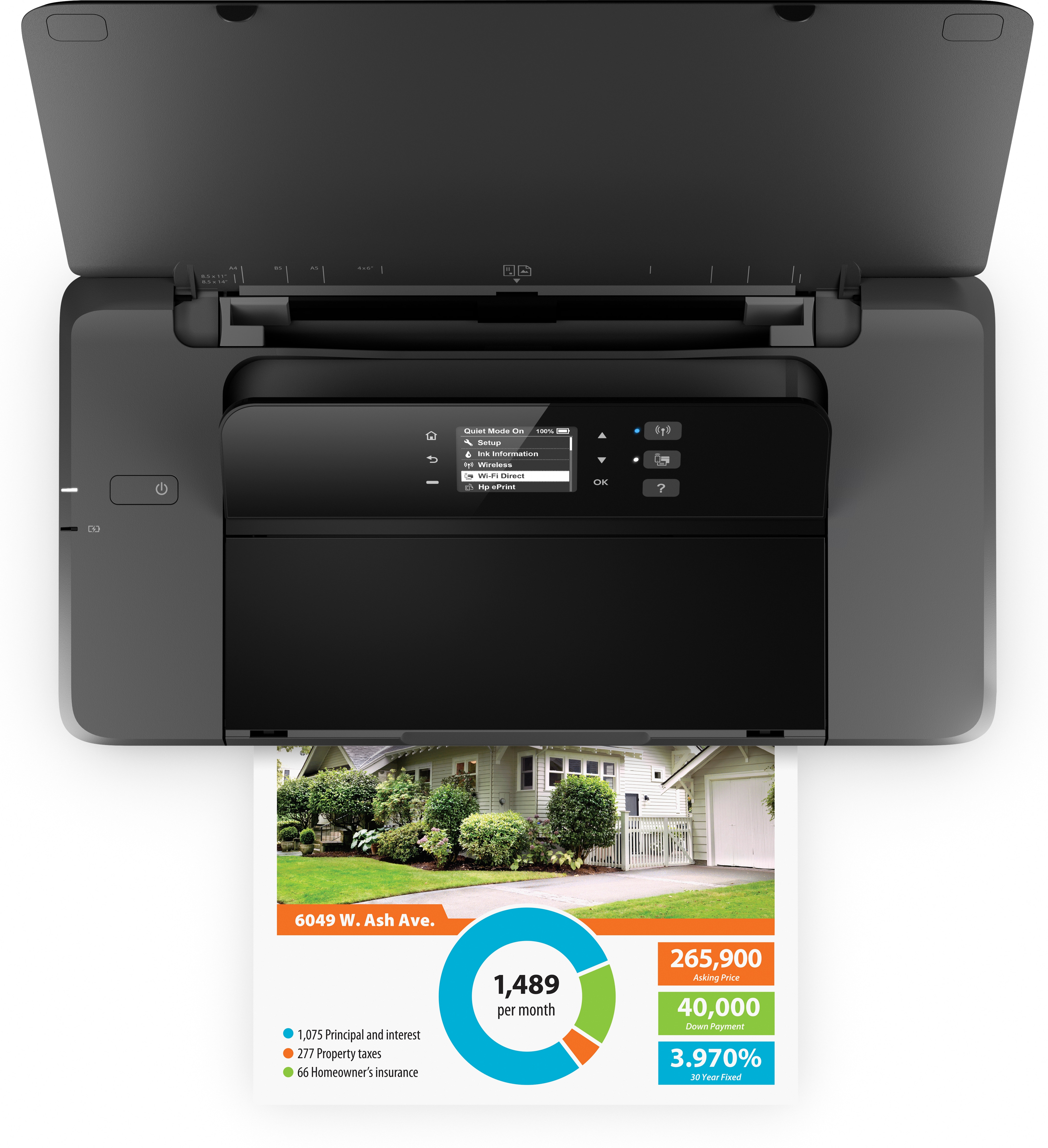 HP Officejet 200 Mobile Inal�mbrico Color Impresora