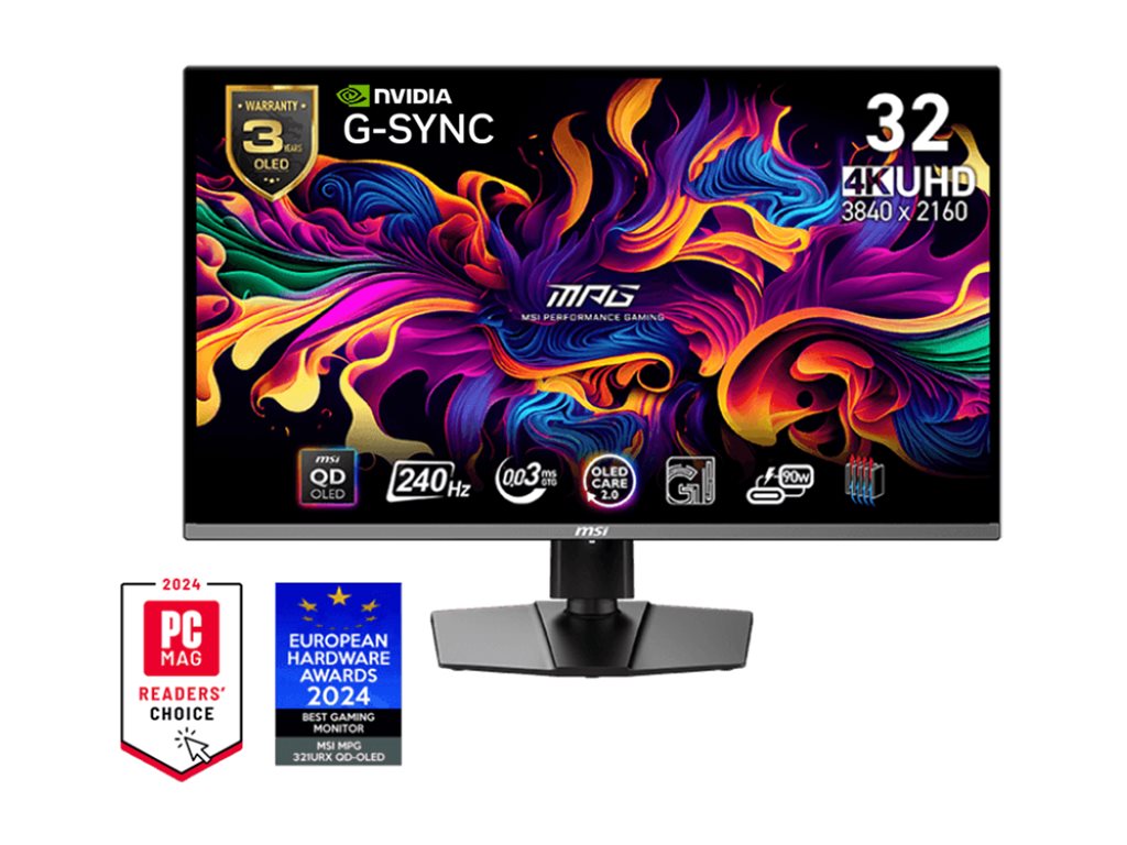 MSI MPG 321URXDE QD-OLED - OLED-Monitor - Gaming - 80 cm (31.5)