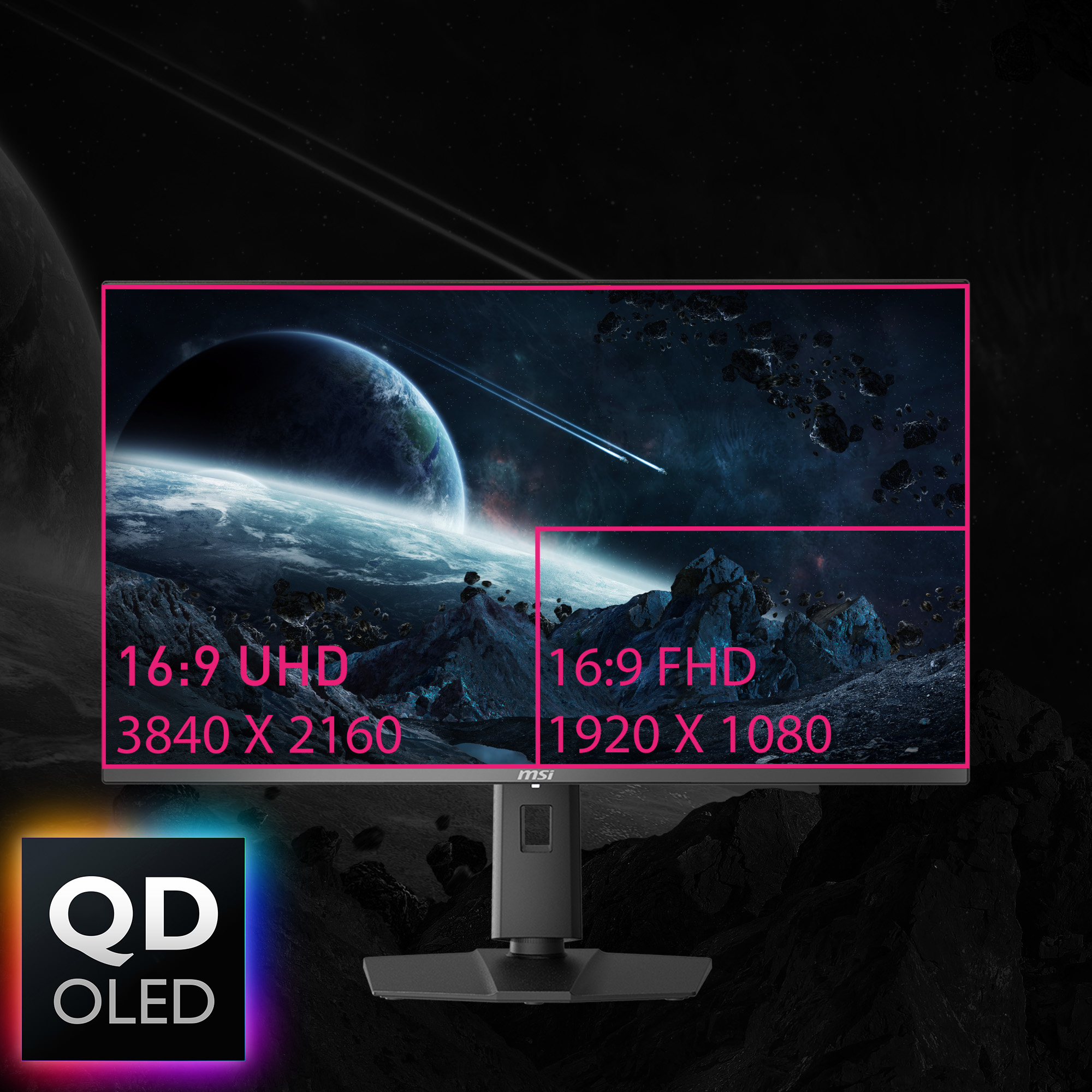 MSI MPG 321URXDE QD-OLED - OLED-Monitor - Gaming - 80 cm (31.5)