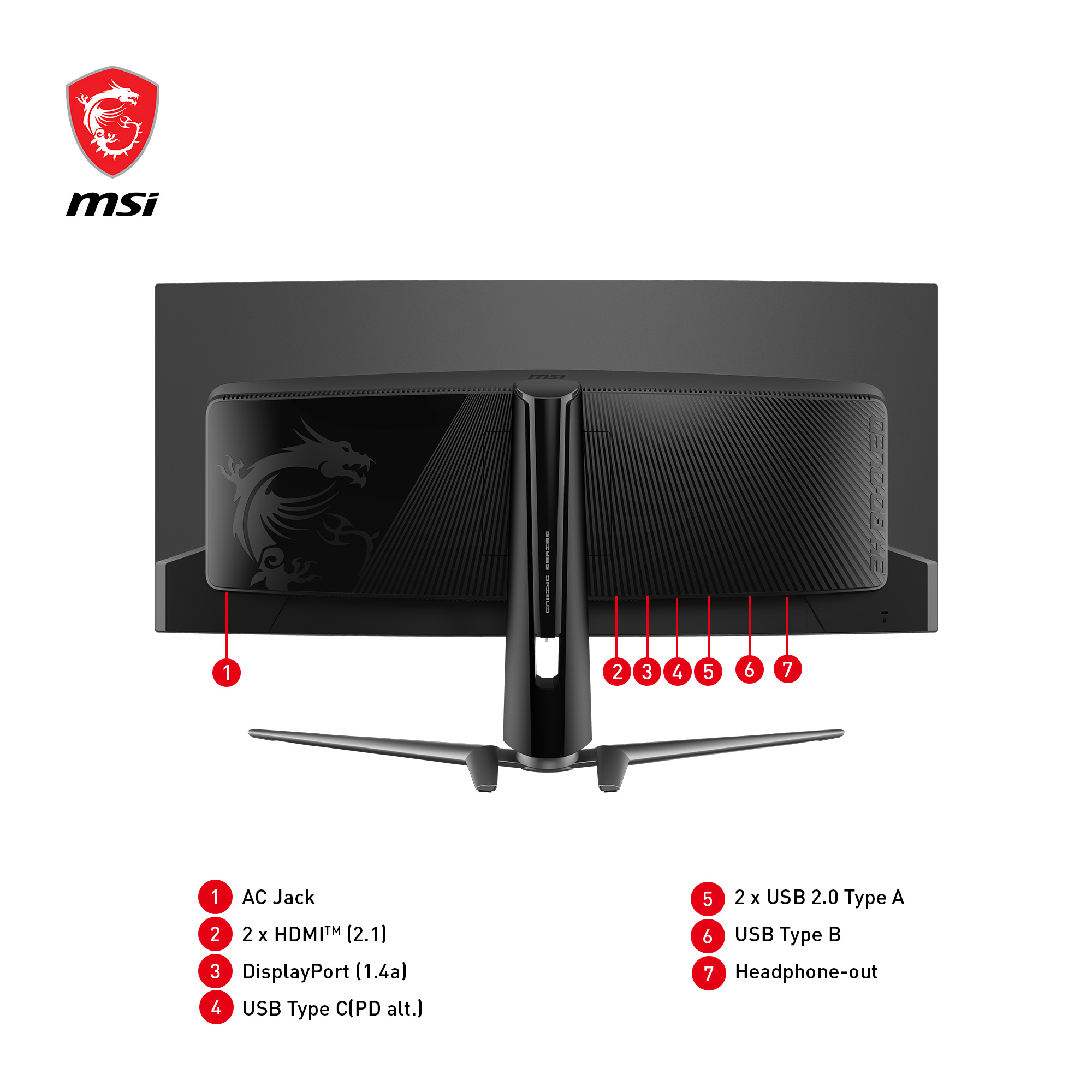 MSI MAG 341CQPDE QD-OLED - OLED-Monitor - Gaming - gebogen - 86.8 cm (34)