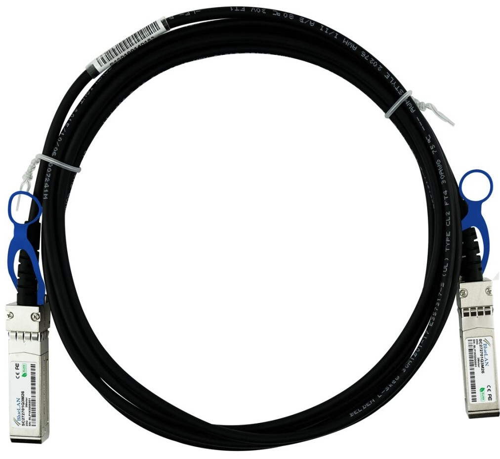 BlueOptics JNP-25G-DAC-3M-BL cable infiniBanc SFP28 Negro