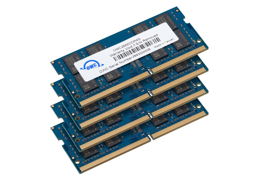 OWC DDR4 - Kit - 128 GB: 4 x 32 GB - SO DIMM 260-PIN - 2666 MHz / PC4-21300 - 1.2 V - ungepuffert - non-ECC - Upgrade - fr Apple iMac (Anfang 2019, Mitte 2020)