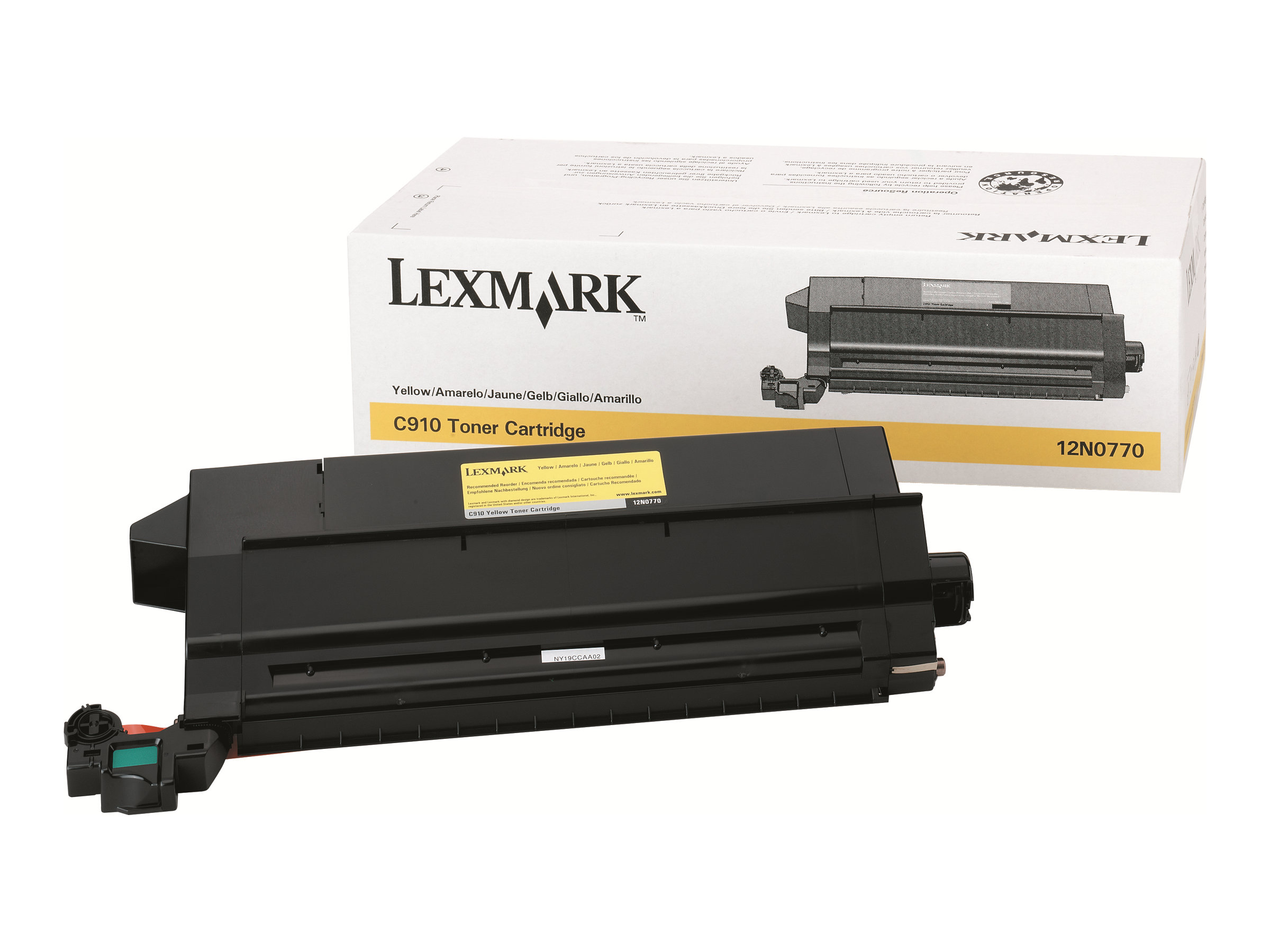 Lexmark 12N0770 Cartouche de toner 1 pice(s) Original Jaune