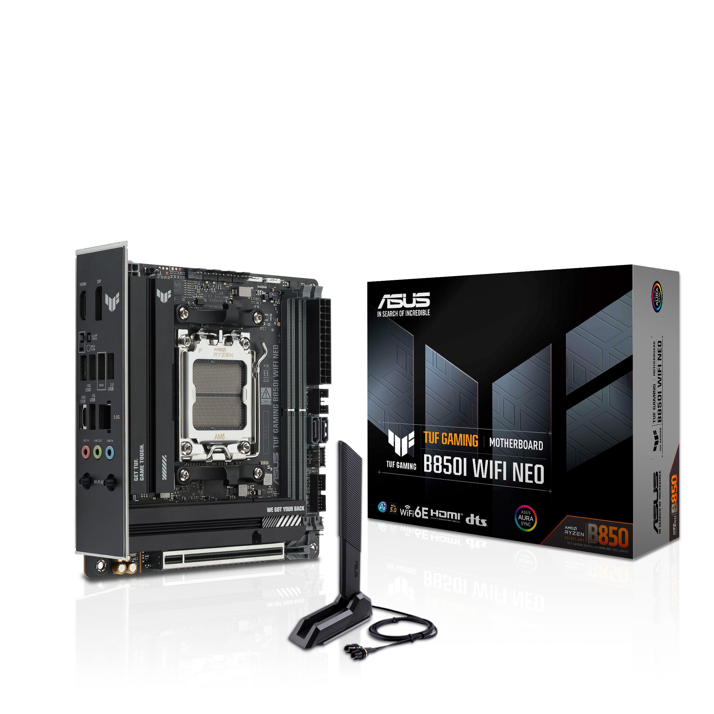ASUS TUF GAMING B850I WIFI NEO AMD B850 Socket AM5 mini ITX
