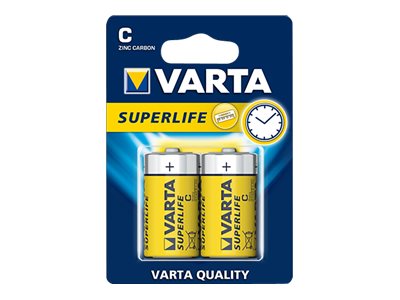 Varta Superlife C Batterie  usage unique Zinc-Carbone