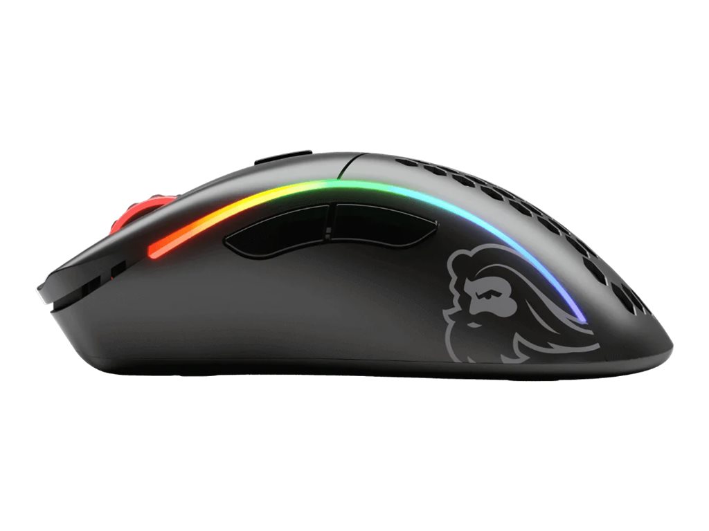 Glorious PC Gaming Race Glorious Model D - Maus - ergonomisch - F�r Rechtsh�nder - 6 Tasten - kabellos, kabelgebunden - 2.4 GHz, USB-C - kabelloser Empf�nger (USB)