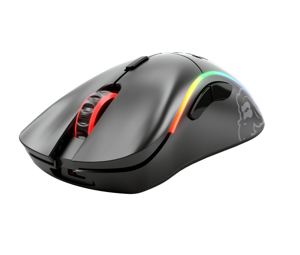 Glorious PC Gaming Race Glorious Model D - Maus - ergonomisch - F�r Rechtsh�nder - 6 Tasten - kabellos, kabelgebunden - 2.4 GHz, USB-C - kabelloser Empf�nger (USB)