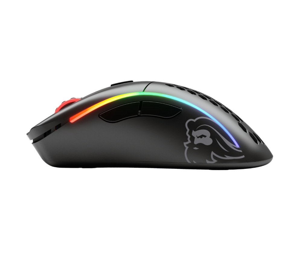 Glorious PC Gaming Race Glorious Model D - Maus - ergonomisch - F�r Rechtsh�nder - 6 Tasten - kabellos, kabelgebunden - 2.4 GHz, USB-C - kabelloser Empf�nger (USB)