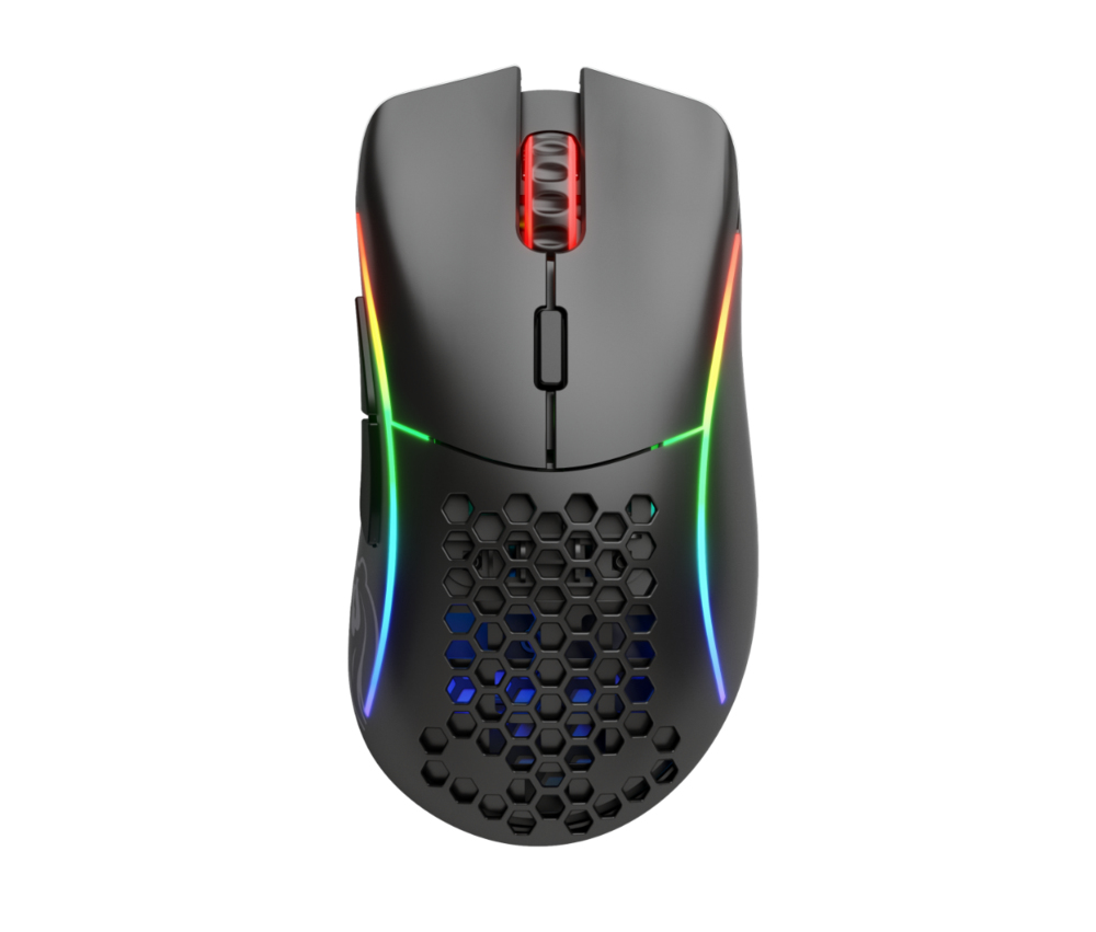 Glorious PC Gaming Race Glorious Model D - Maus - ergonomisch - F�r Rechtsh�nder - 6 Tasten - kabellos, kabelgebunden - 2.4 GHz, USB-C - kabelloser Empf�nger (USB)