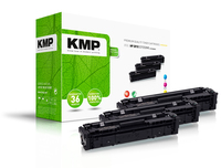 KMP H-T215VX Toner Kombi-Pack ersetzt HP 201X CF401X CF403X CF402X Cyan - Kompatibel - Tonereinheit