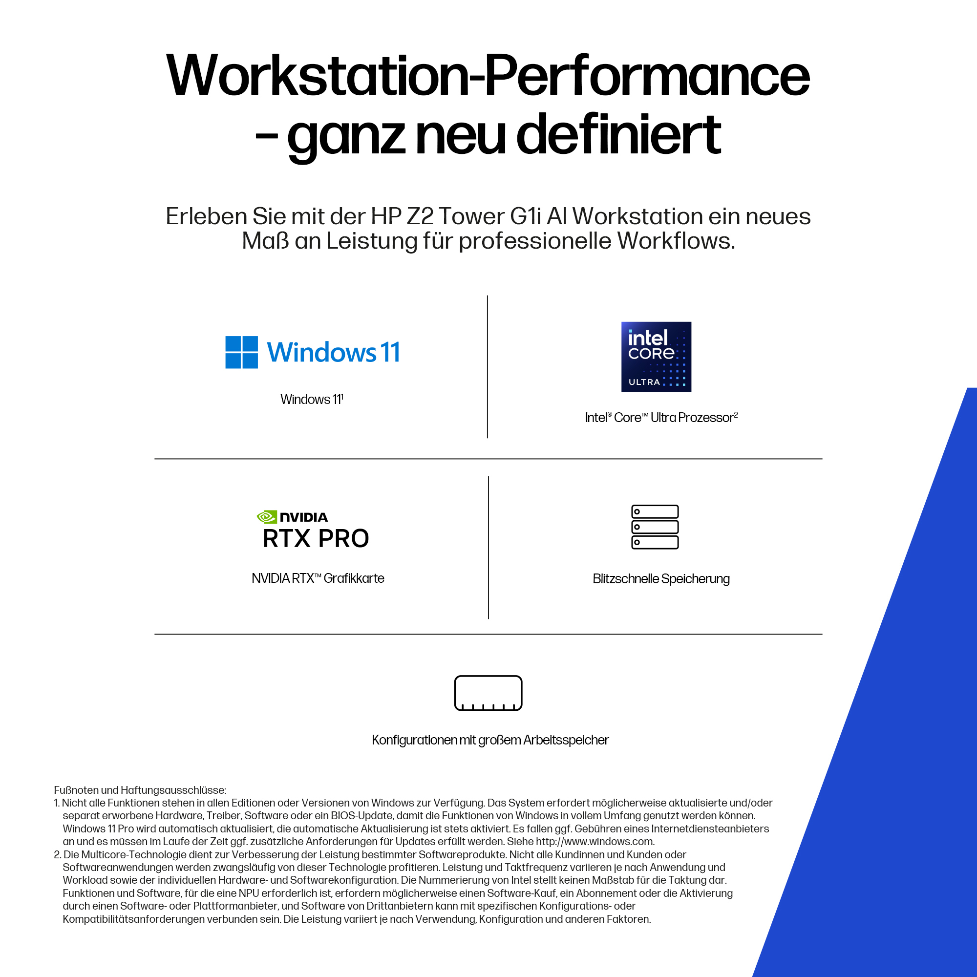 HP Workstation Z2 G1i - Tower - 4U - 1 x Core Ultra 9 285 / 2.5 GHz