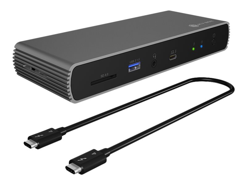 ICY BOX IB-DK8801-TB4 - Dockingstation - USB-C / Thunderbolt 4