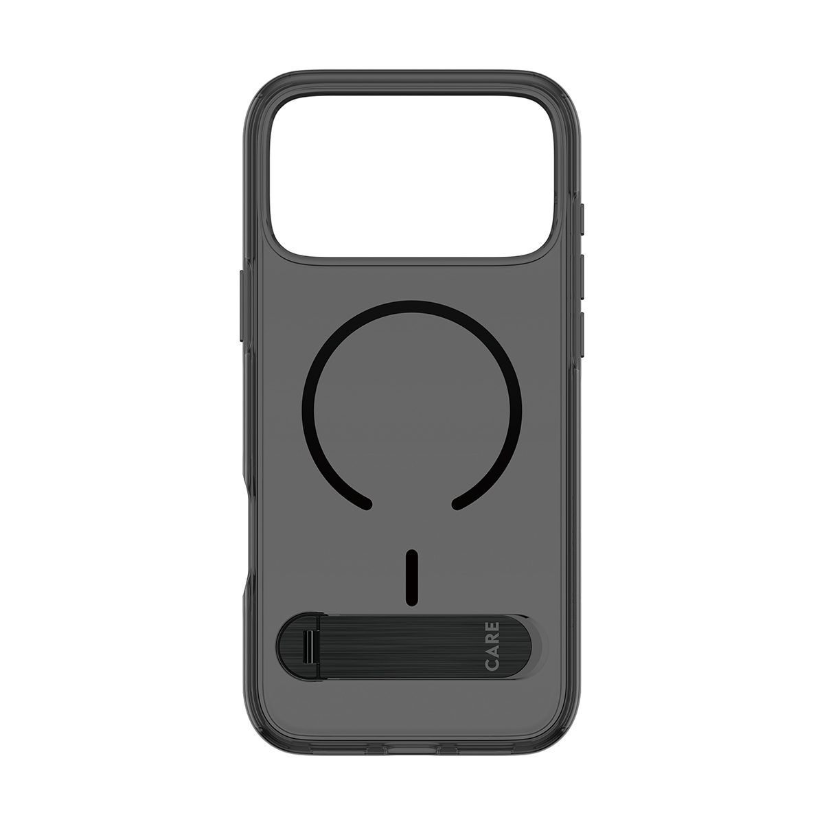 PanzerGlass CARE by � Kickstand Case Smokey w. Black MagSafe iPhone 2026 Pro Max | 17 Pro Max coque de protection pour t�l�phones portables Housse Transparent