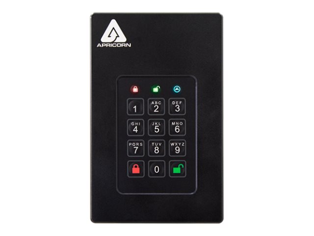 Apricorn Aegis Fortress L3 disco duro externo 1000 GB Negro